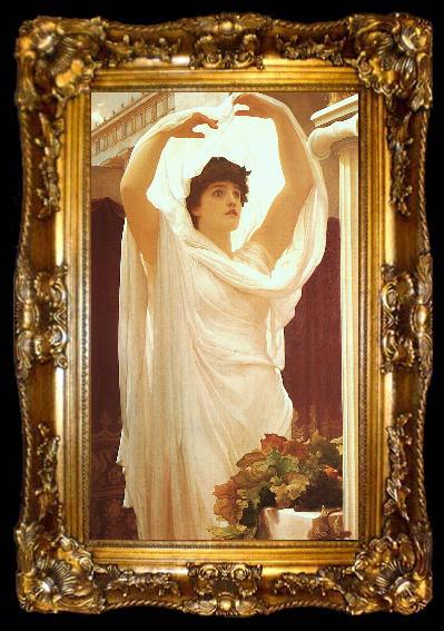 framed  Lord Frederic Leighton Invocation, ta009-2